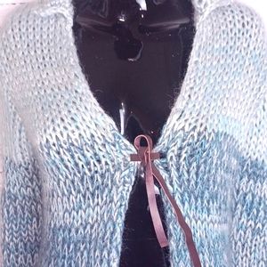 Long free people tie front cardigan wool mix